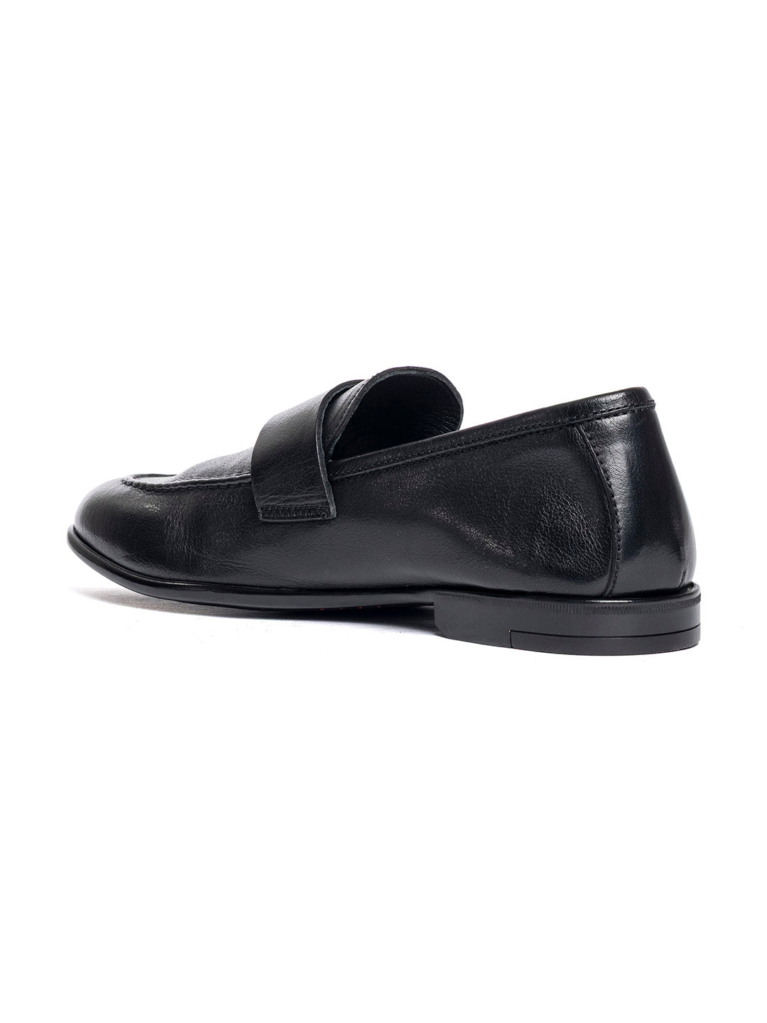 Mocassini in vitellino nero Pompei 3