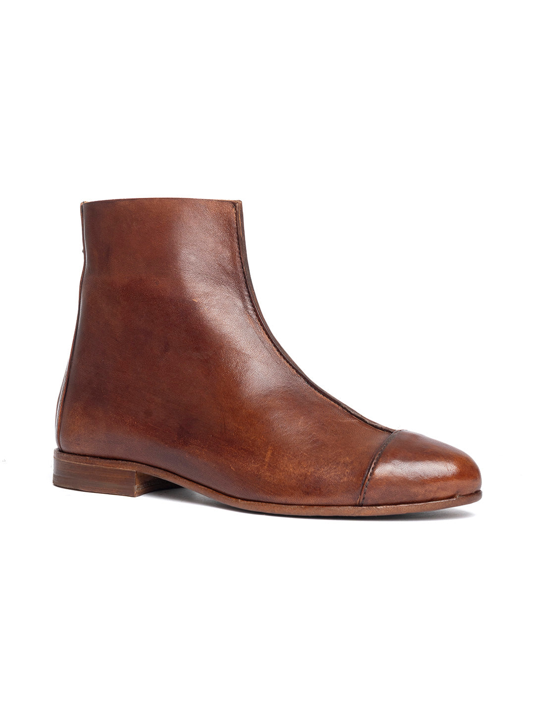 Tronchetti in agnello cuoio scuro 32979/300