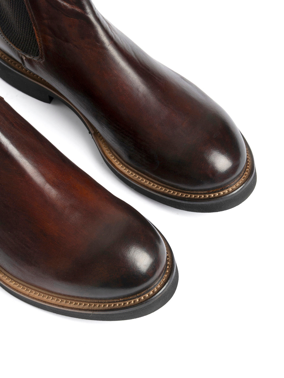 Stivaletti Beatles in agnello cuoio scuro 35773/41