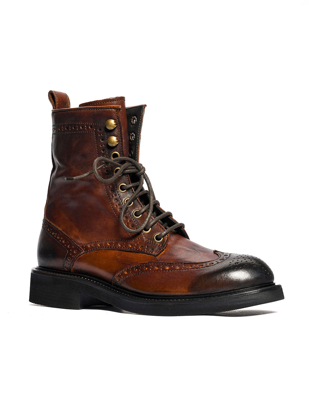 Duilio dark brown lambskin ankle boots 35773/39