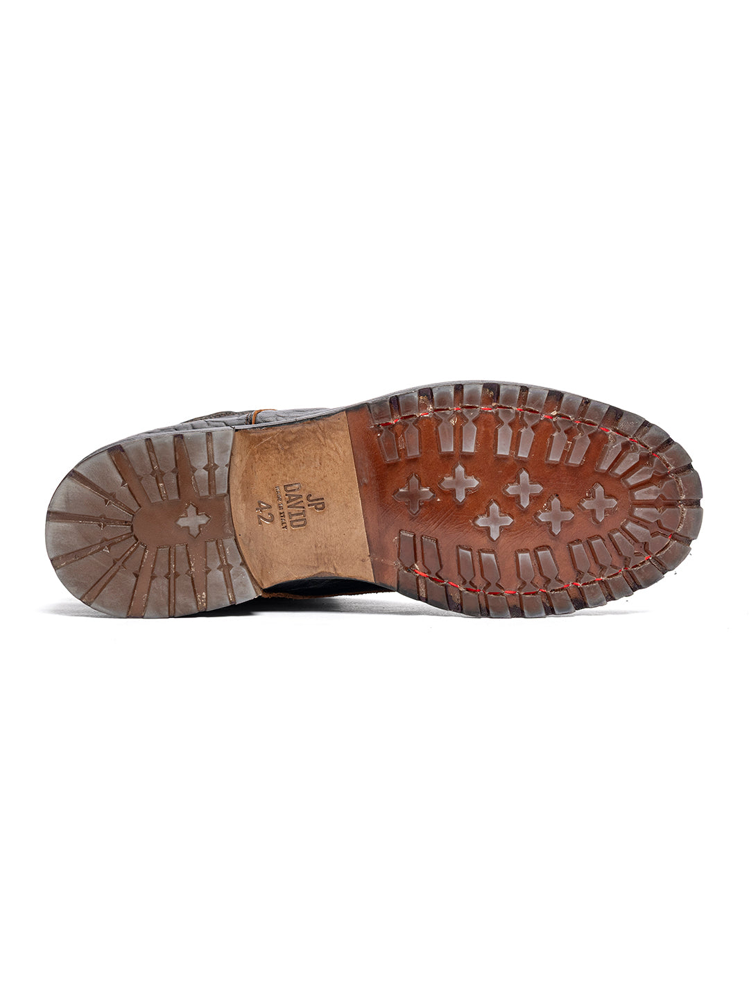 Stivaletti stringati in montone con fodera in pelliccia 36527/4 - Whisky