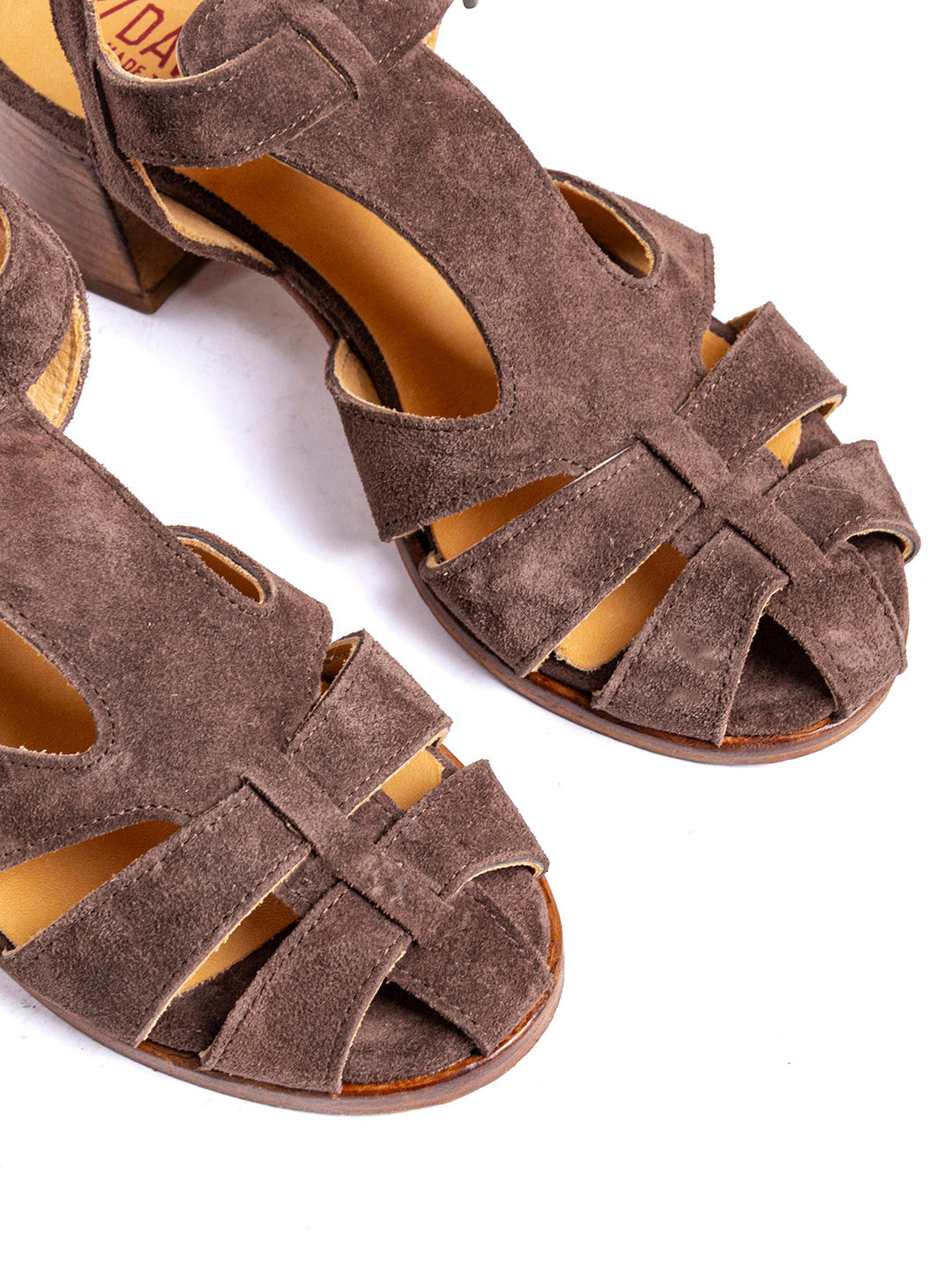 Sandali in vitello crosta testa di moro 5471/20