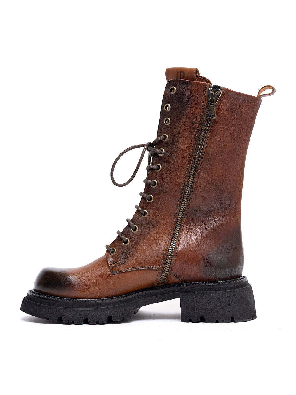 Tronchetti in agnello cuoio scuro 7636/4