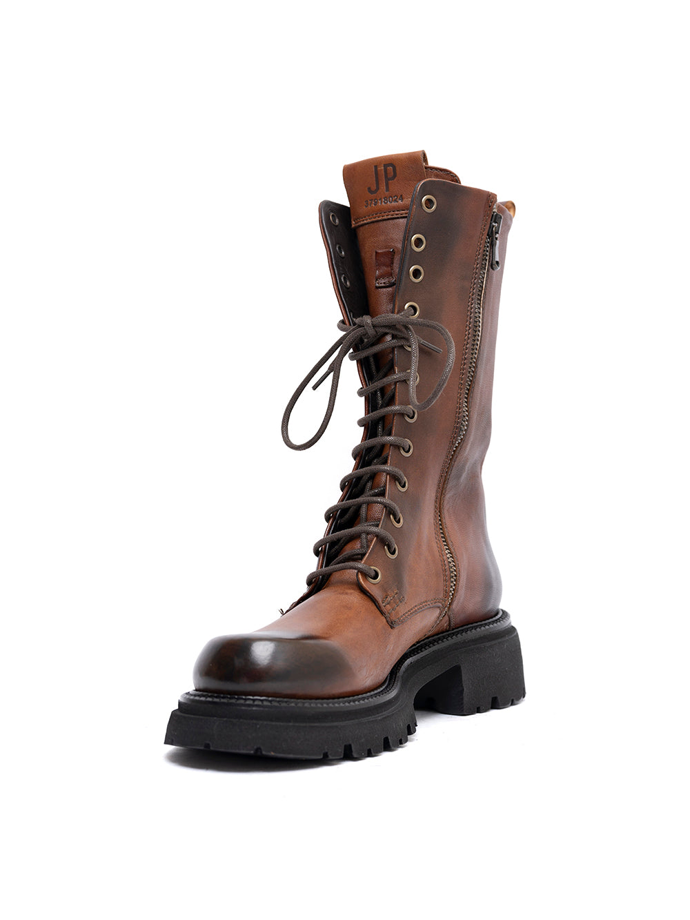 Tronchetti in agnello cuoio scuro 7636/4