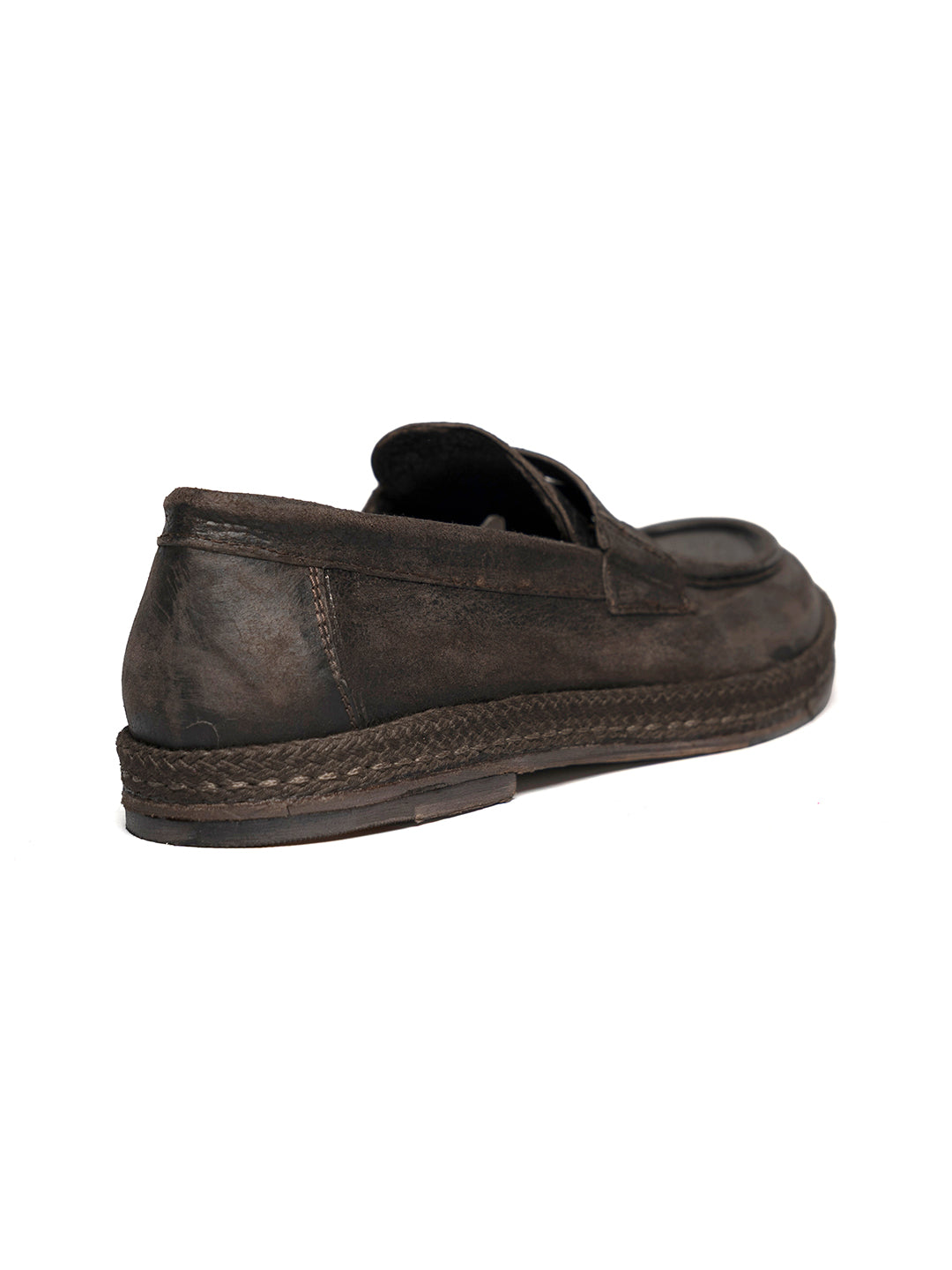 Wine-colored calfskin loafers 35773/28