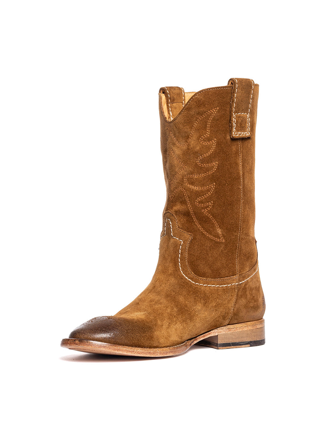 Stivali texani in vitello crosta terra Ategi 3