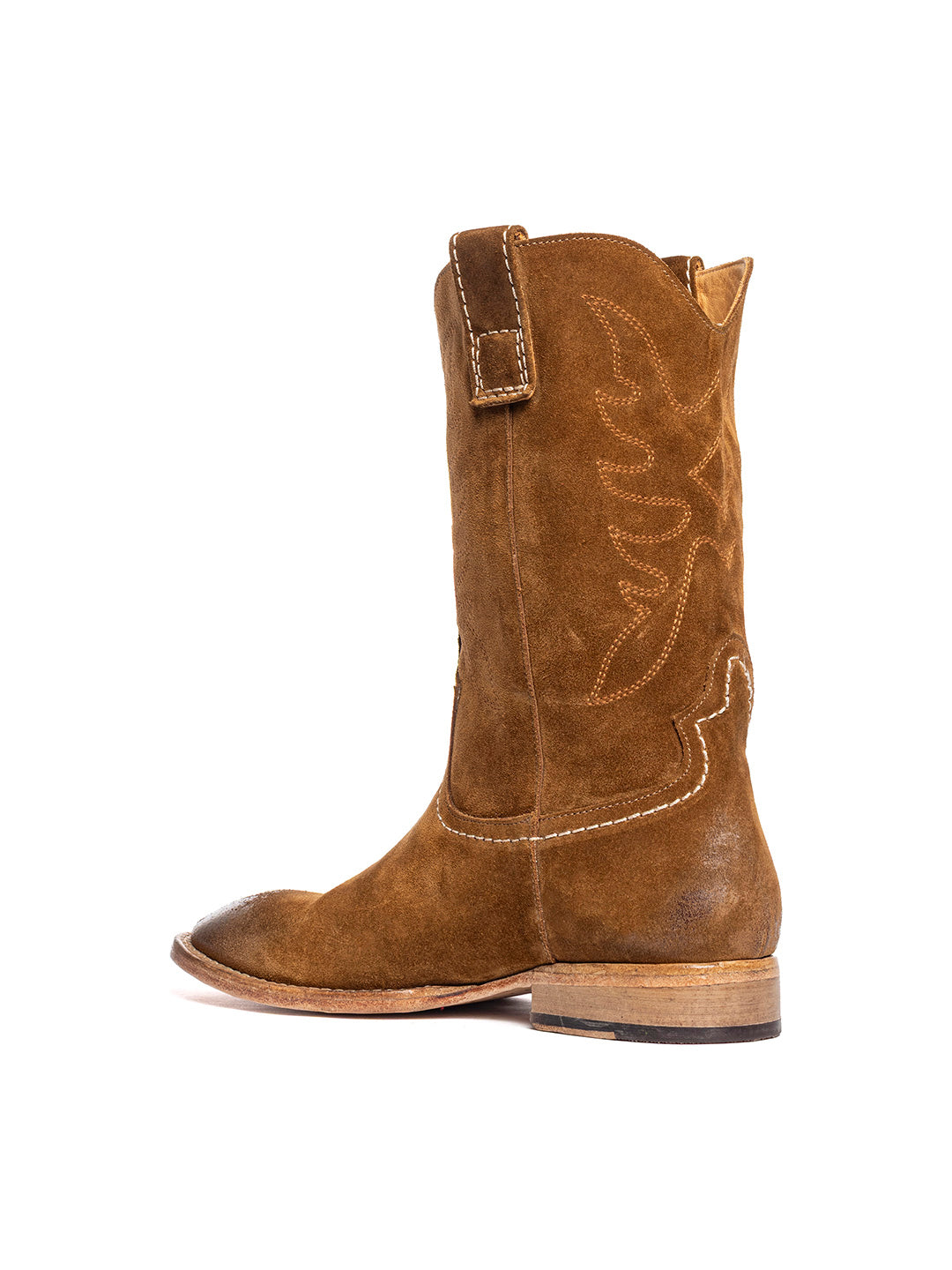 Stivali texani in vitello crosta terra Ategi 3