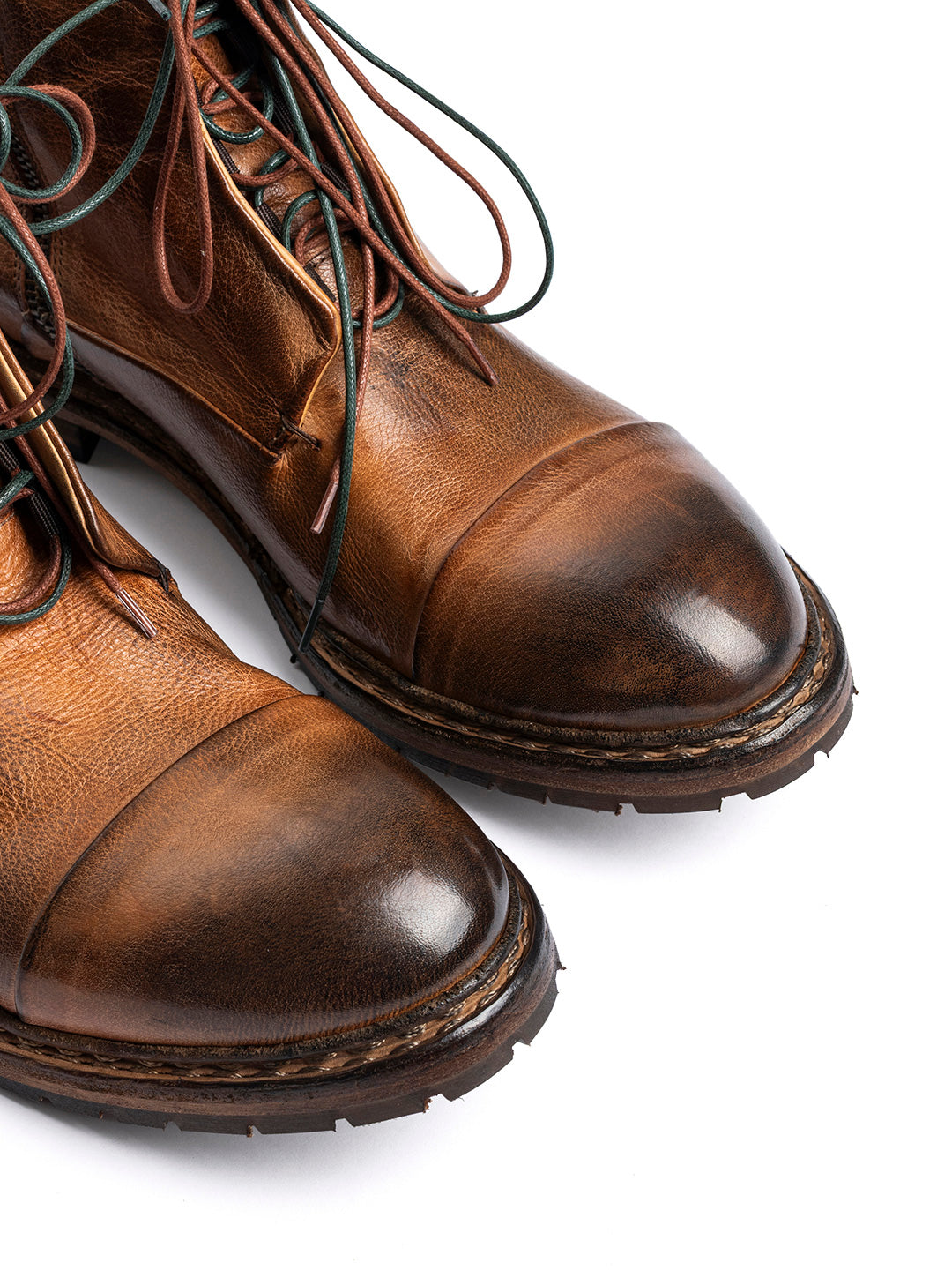 Buffalo lace-up ankle boots 36526/250 - Tan