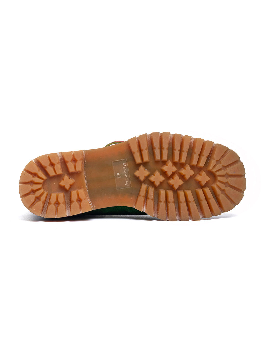 Stivaletti stringati in vitello in crosta Birk 4 - Verde