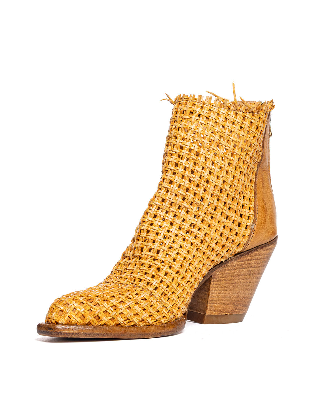 Stivaletti texani in bufalo e vitello Bosco 11