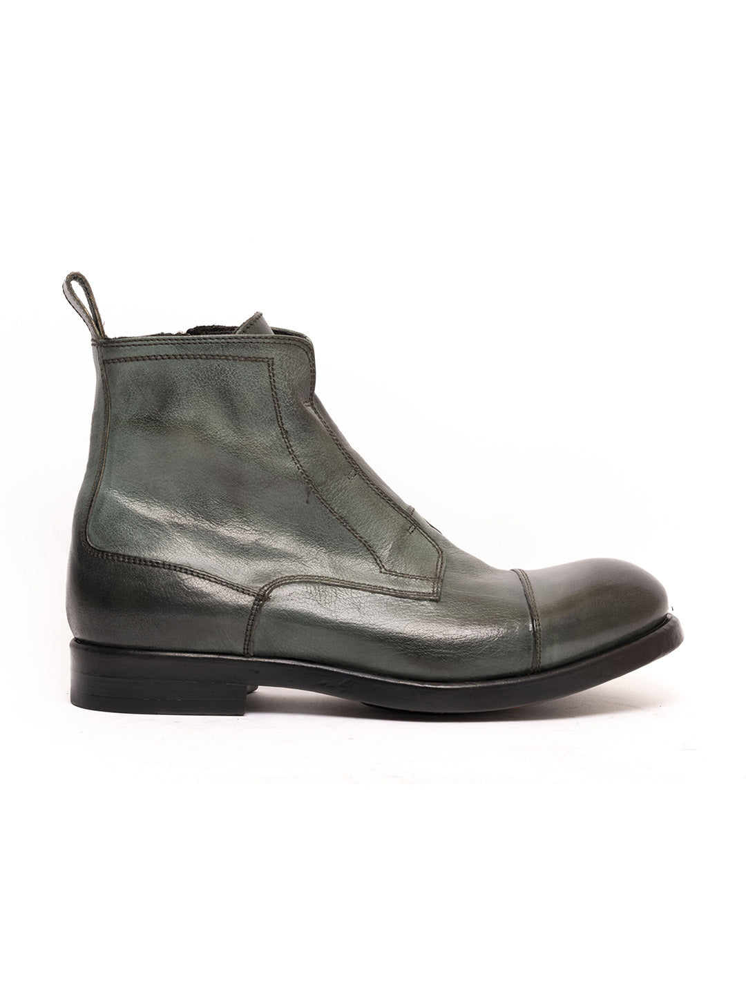 Stivaletti in bufalo verde 36526/95