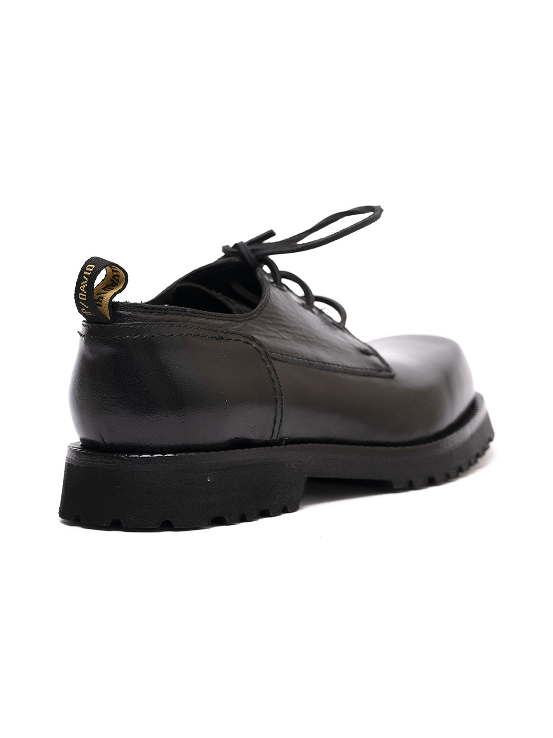 Birk/1 black calfskin derby