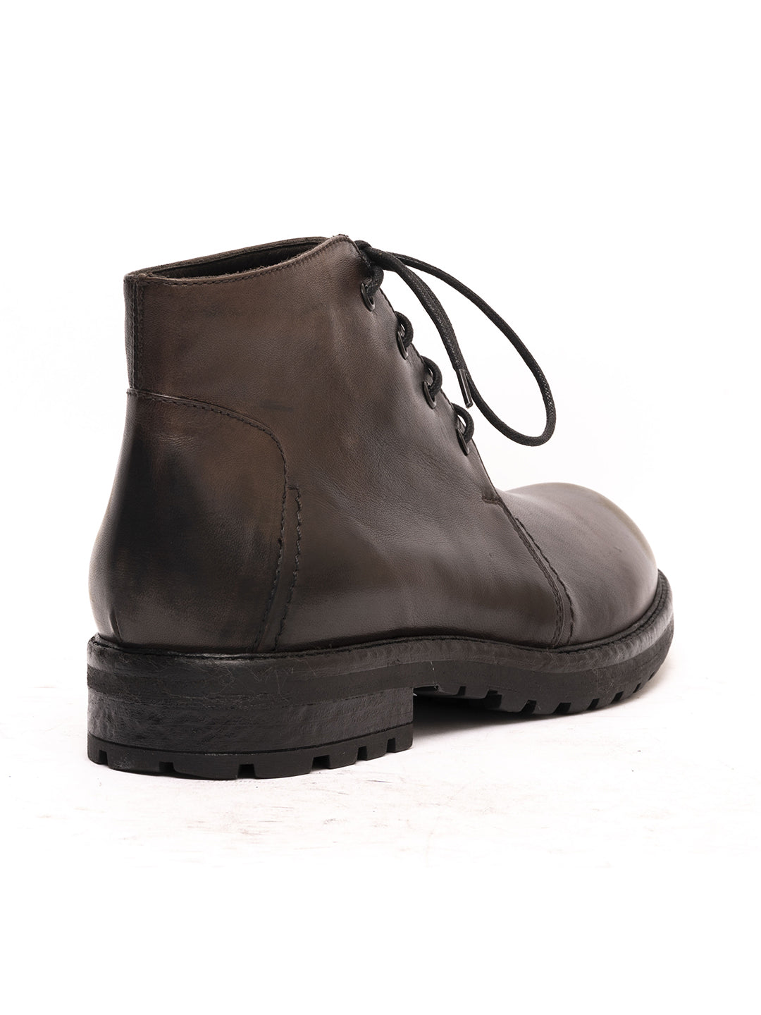 Dunkelbraune Lammleder-Ankle-Boots 3830/480