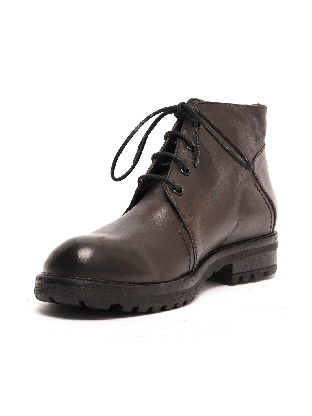 Dunkelbraune Lammleder-Ankle-Boots 3830/480
