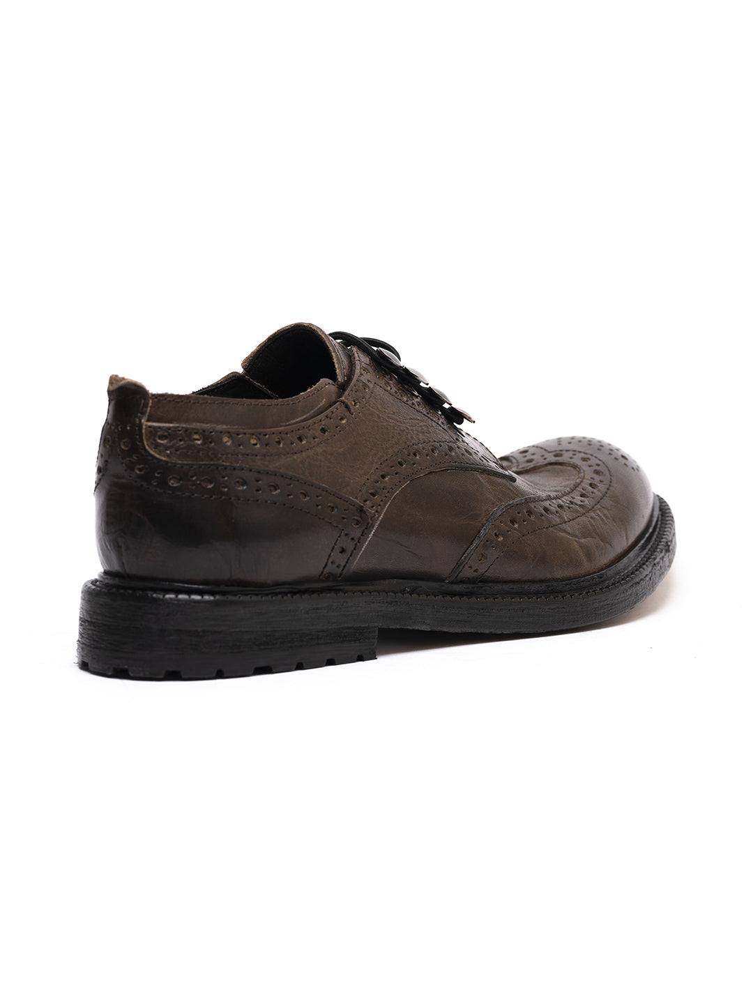 Duilio derby in cocoa calfskin 35773/90