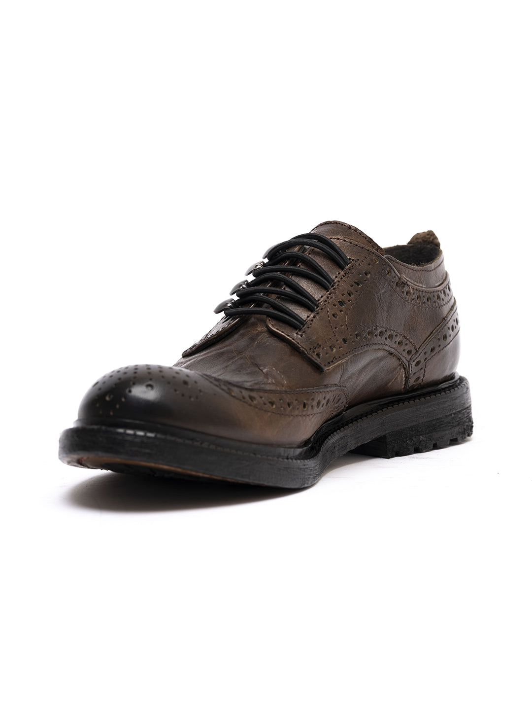 Duilio derby in cocoa calfskin 35773/90