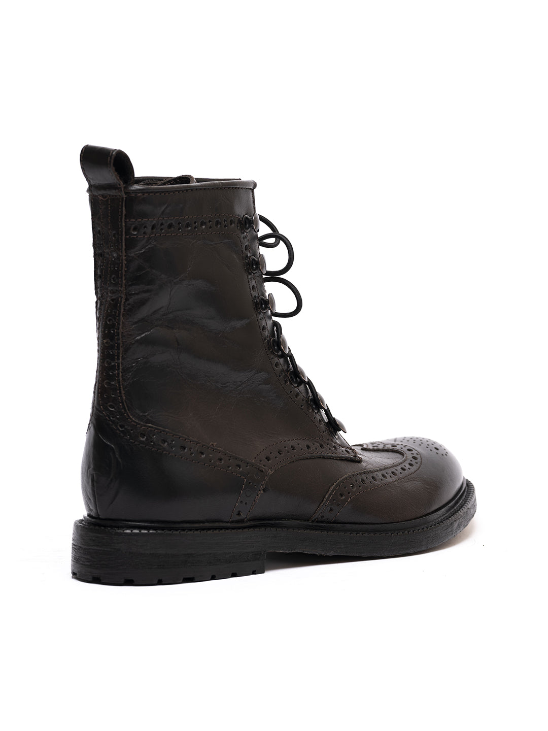 Duilio Stiefeletten aus mokkafarbenem Kalbsleder 35773/95