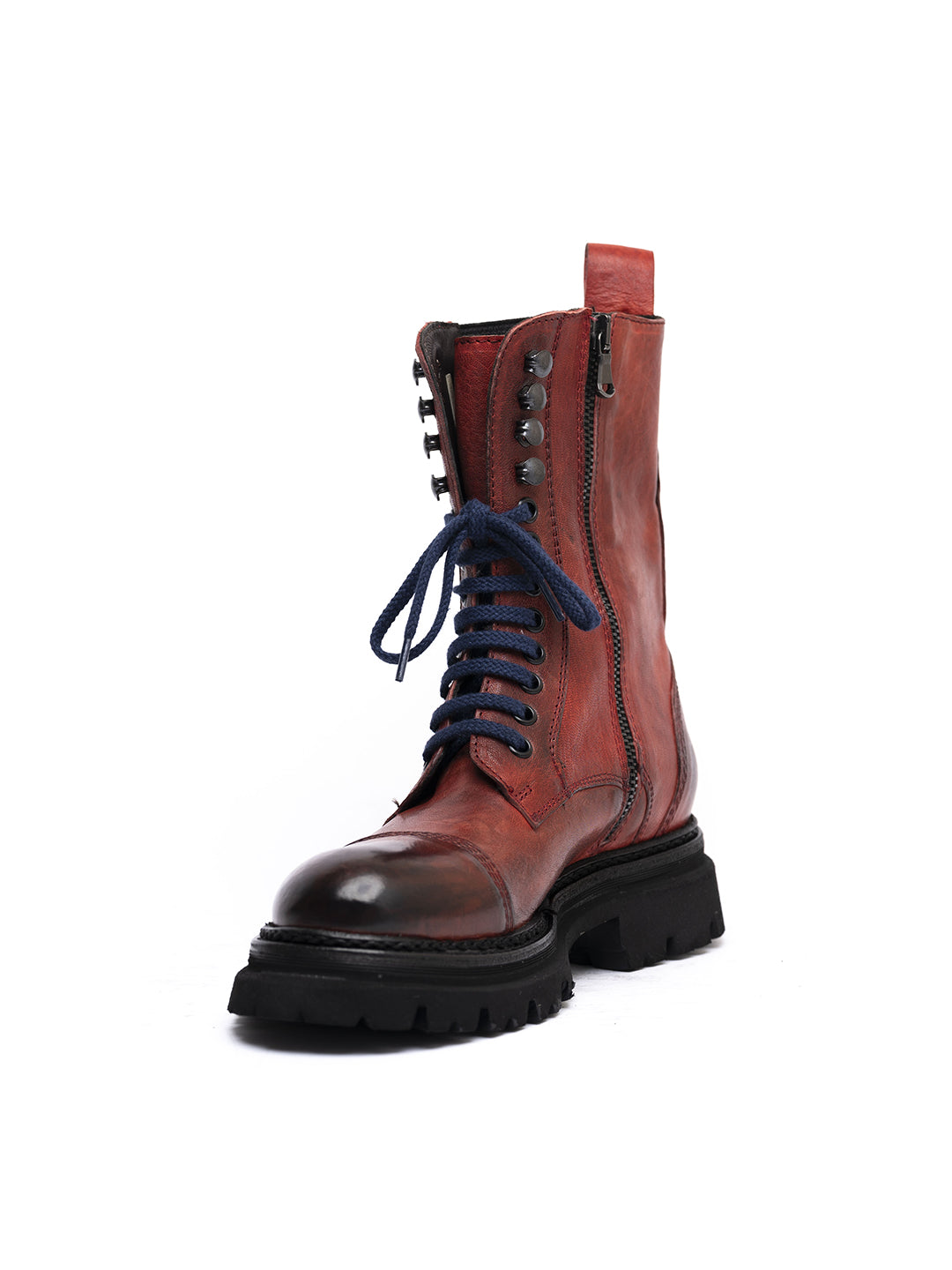 Lambskin ankle boots with zip 35773/31