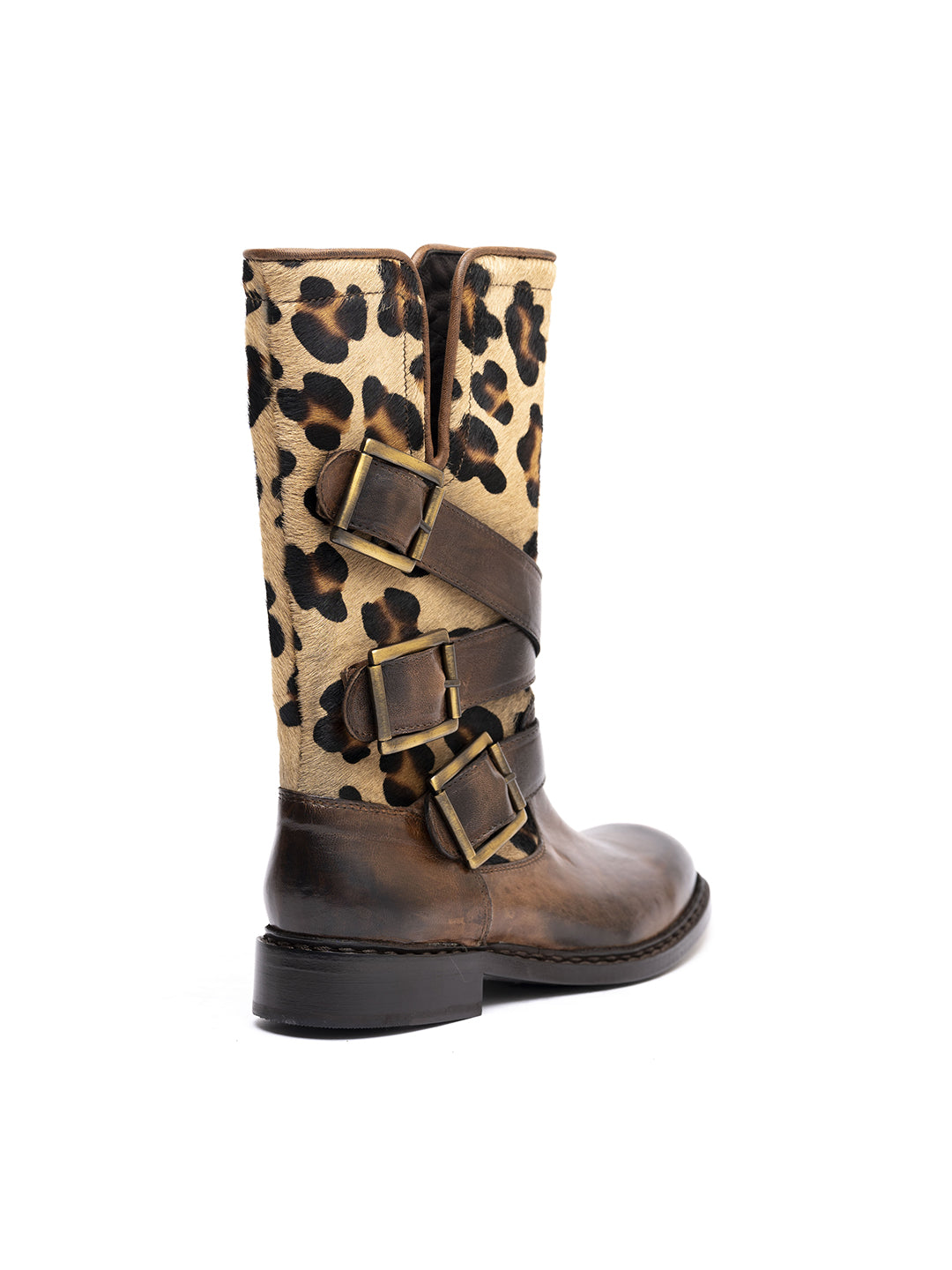 Biker in agnello cacao e vitello zampa di leone 36494/60