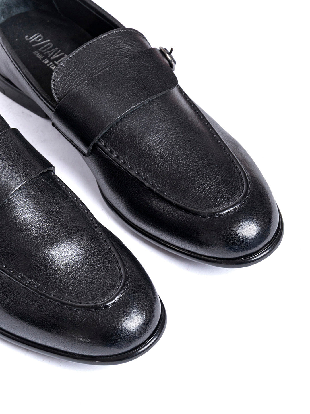 Mocassini in vitellino nero Pompei 3