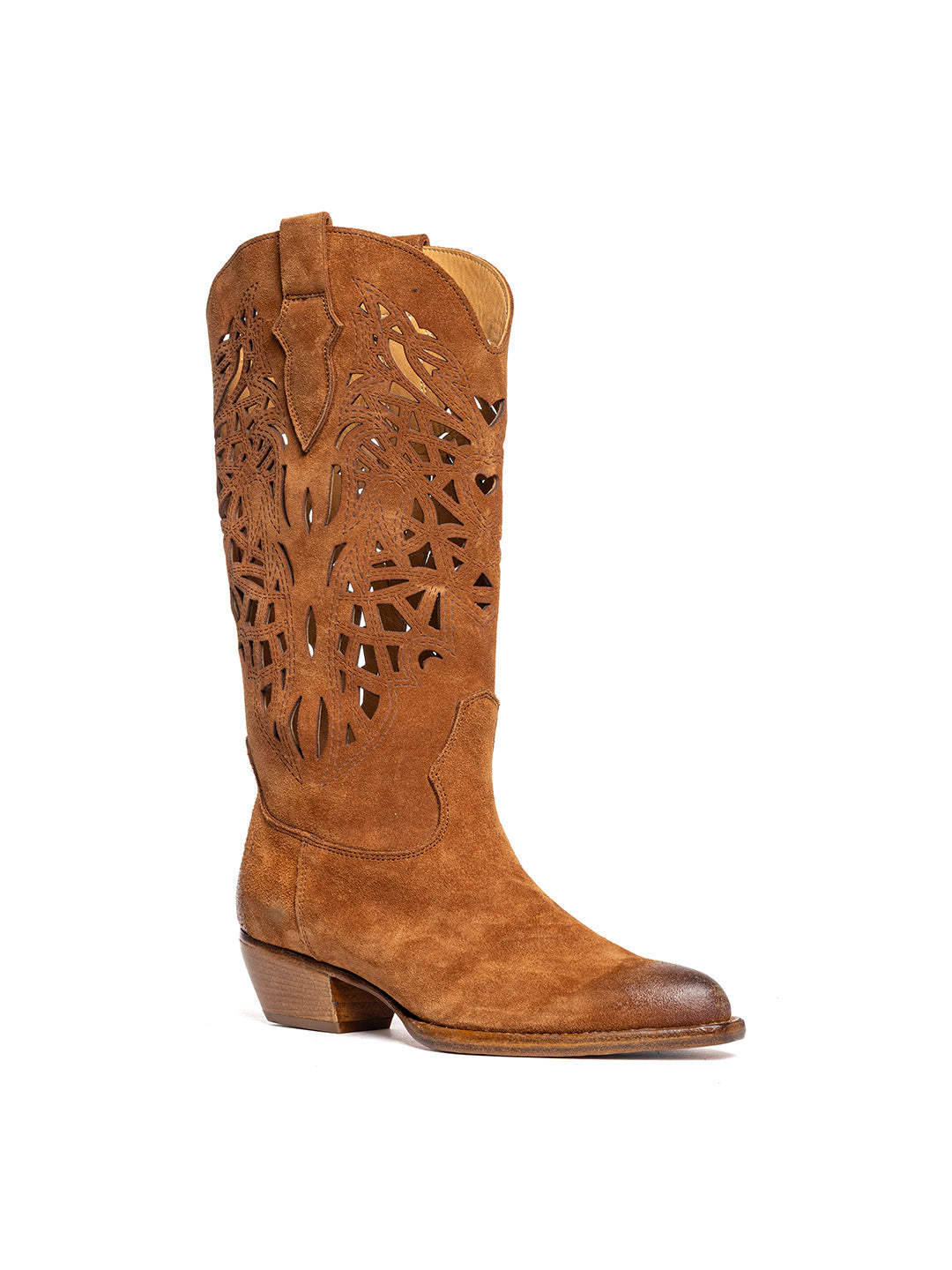 Stivali texani in vitello crosta terra 2216/11