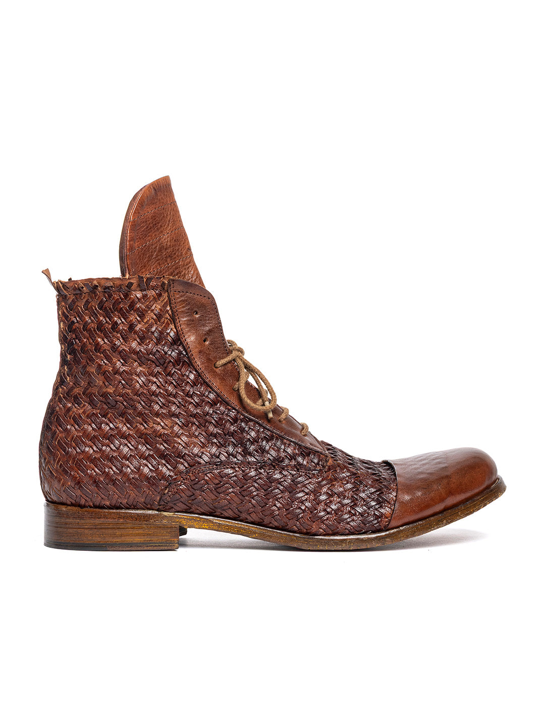 Stivaletti derby in agnello cuoio 2580/60