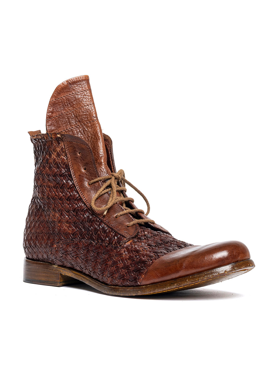 Stivaletti derby in agnello cuoio 2580/60