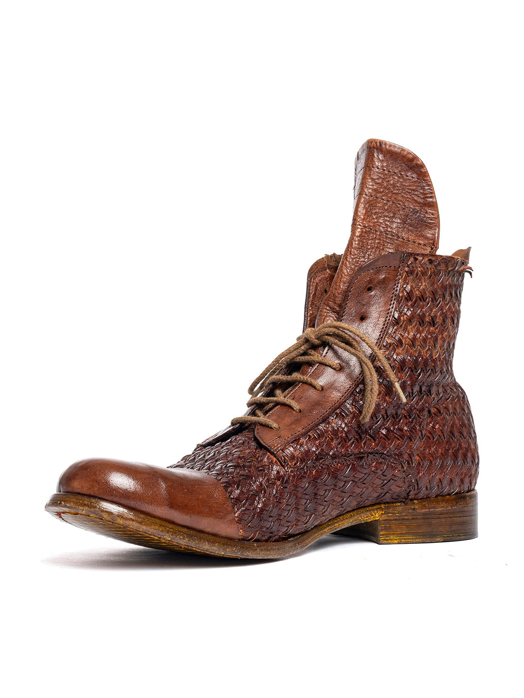 Stivaletti derby in agnello cuoio 2580/60