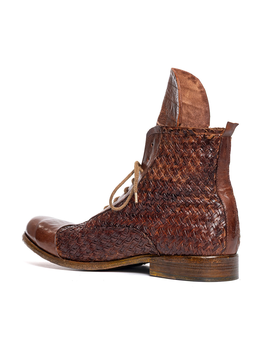 Stivaletti derby in agnello cuoio 2580/60