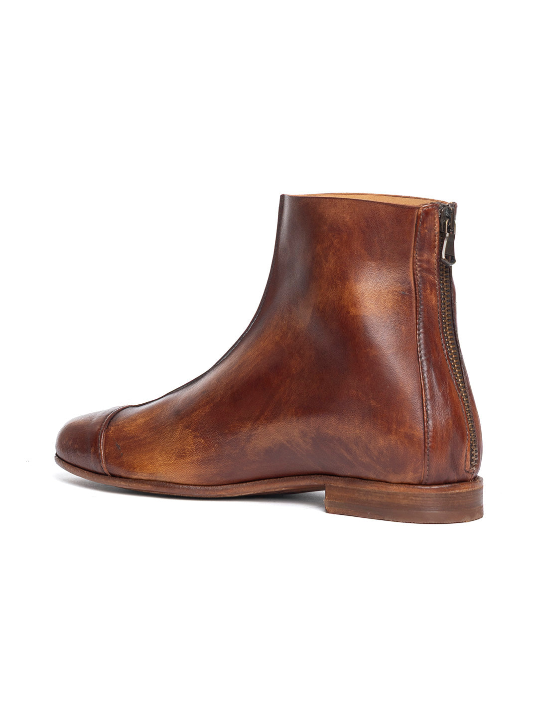 Tronchetti in agnello cuoio scuro 32979/300