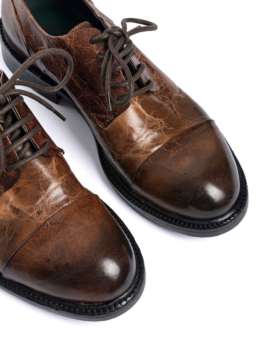 Derby in agnello misto vegetale 35773/3 - Beige