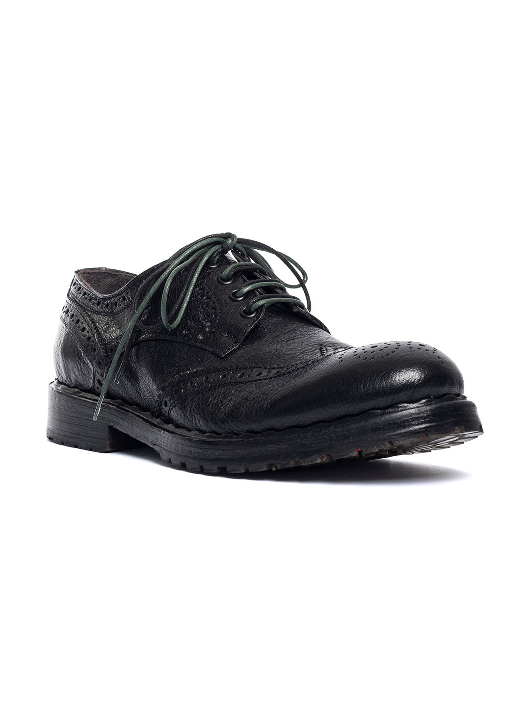 Derby duilio in capra vegetale 37340/2 - Nero