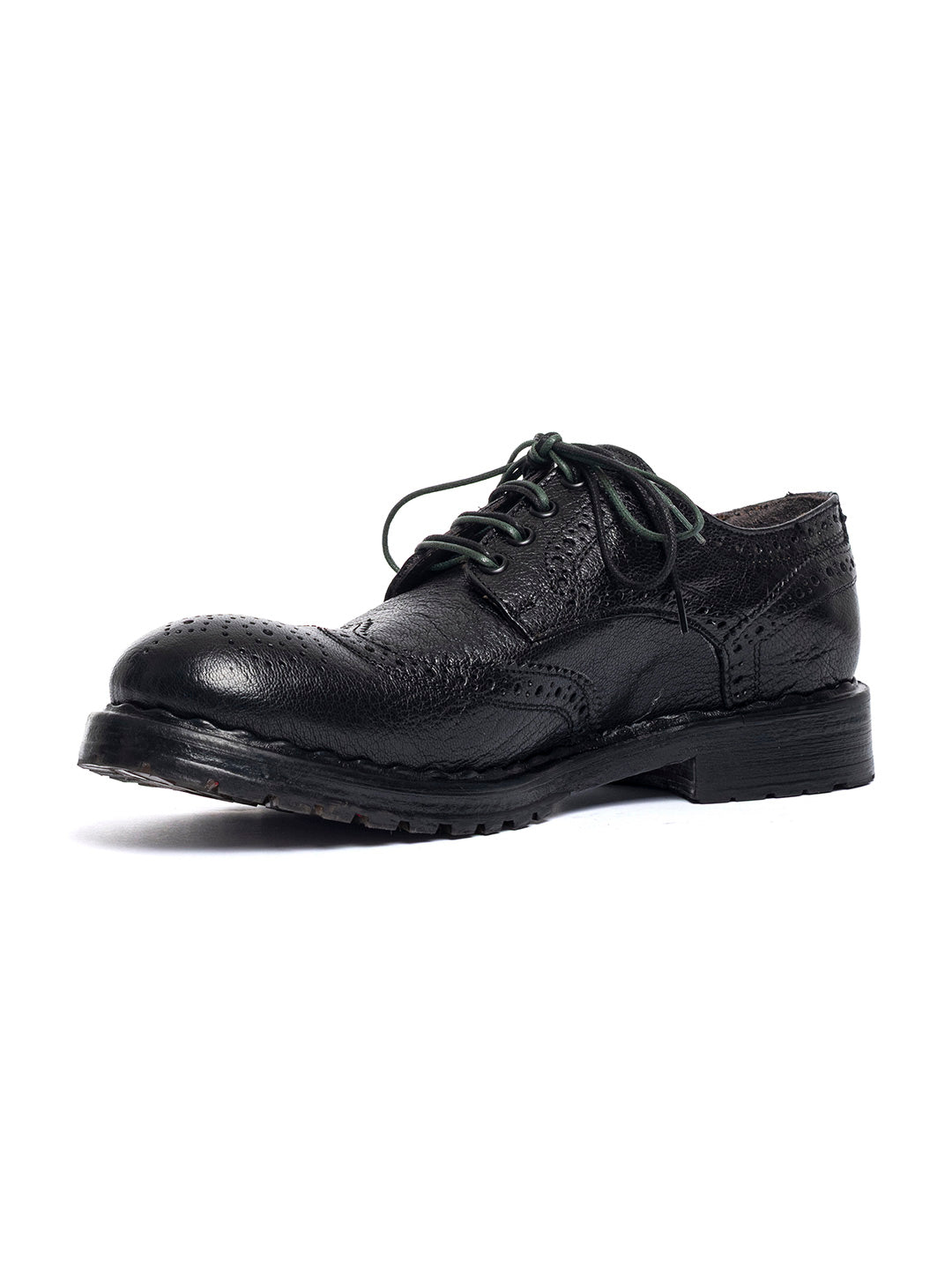 Derby duilio in capra vegetale 37340/2 - Nero