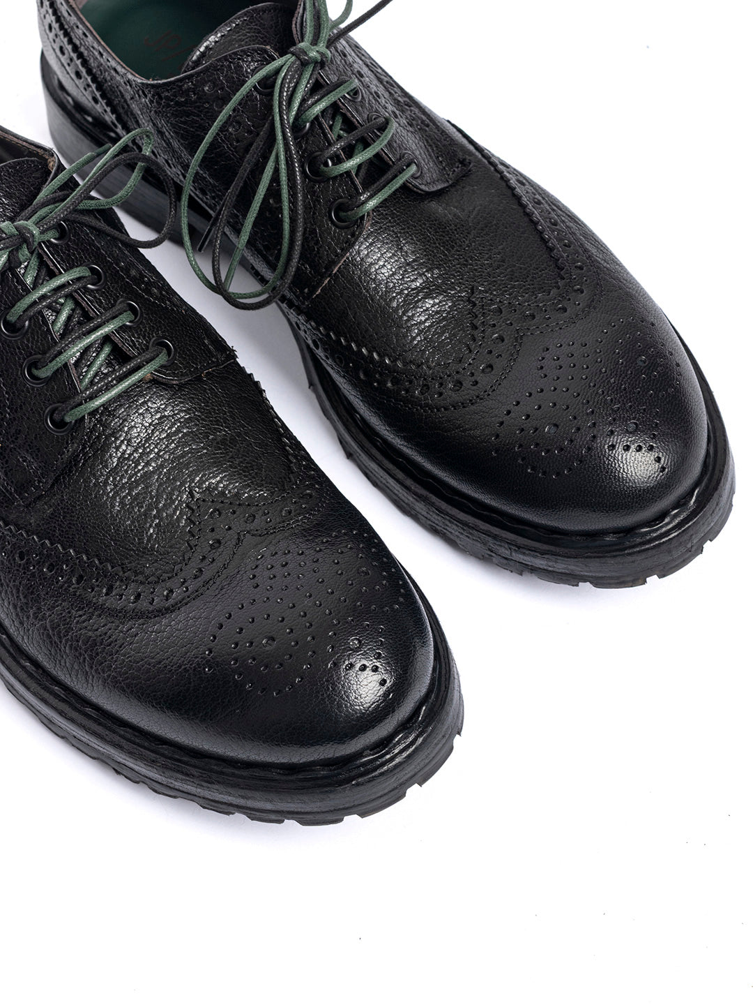 Derby duilio in capra vegetale 37340/2 - Nero