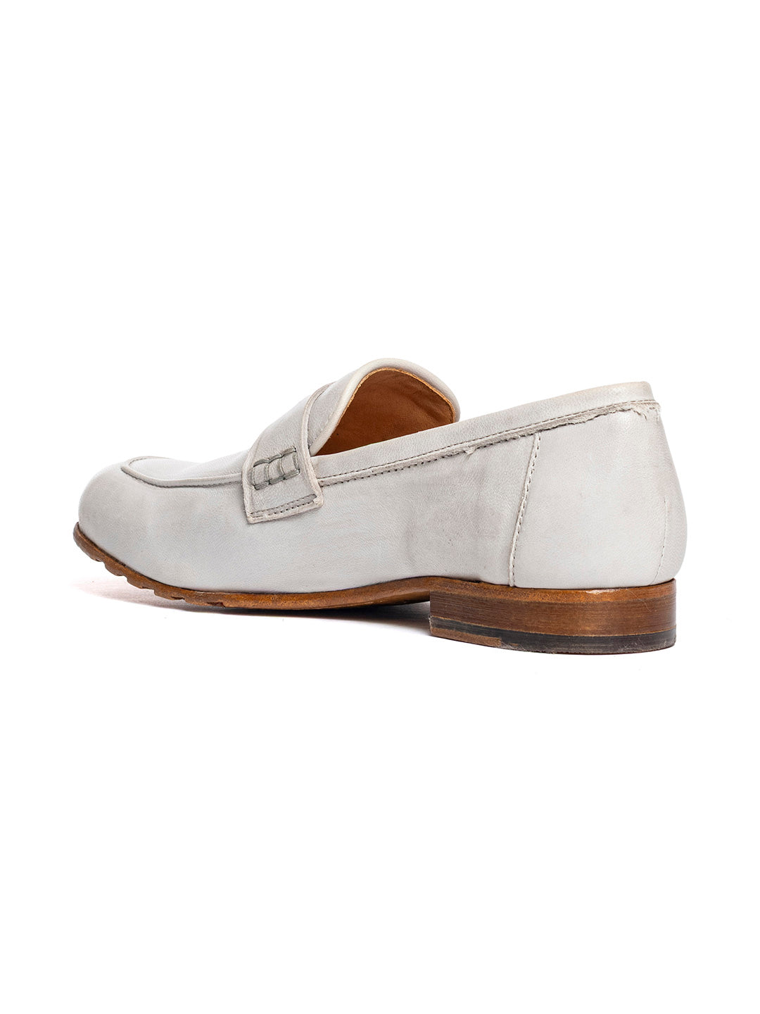 Mocassini in agnello oyster 37496/8