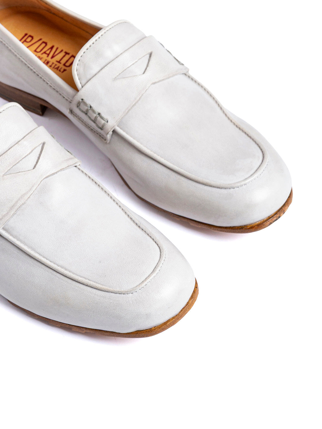 Mocassini in agnello oyster 37496/8