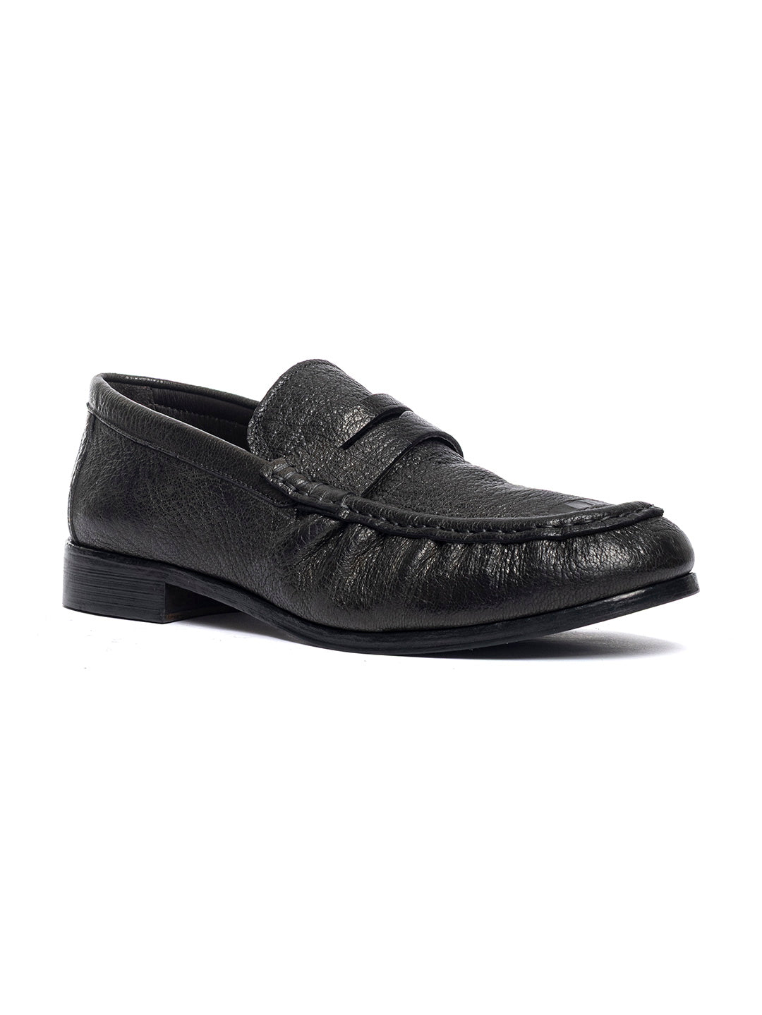 Mocassini in pelle arricciata in capra vegetale 38767/21 - Grigio