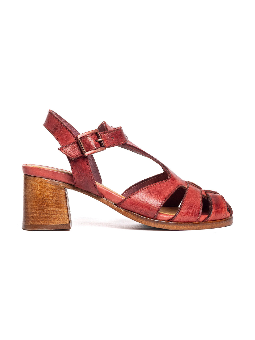 Sandali in agnello rosso 5471/20