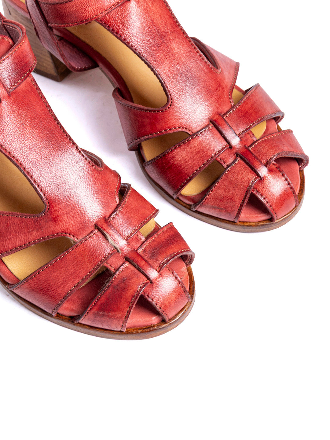 Sandali in agnello rosso 5471/20