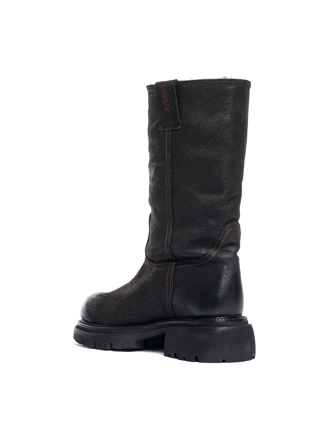 Stivaletti in vitello crosta vegetale 7636/7 - testa di moro