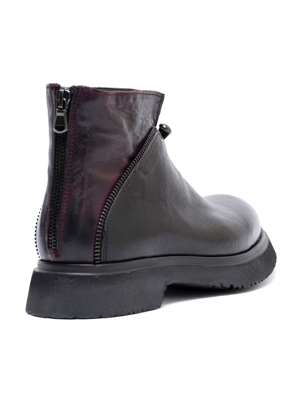 Tronchetti in agnello nero e vinaccia 8066/5