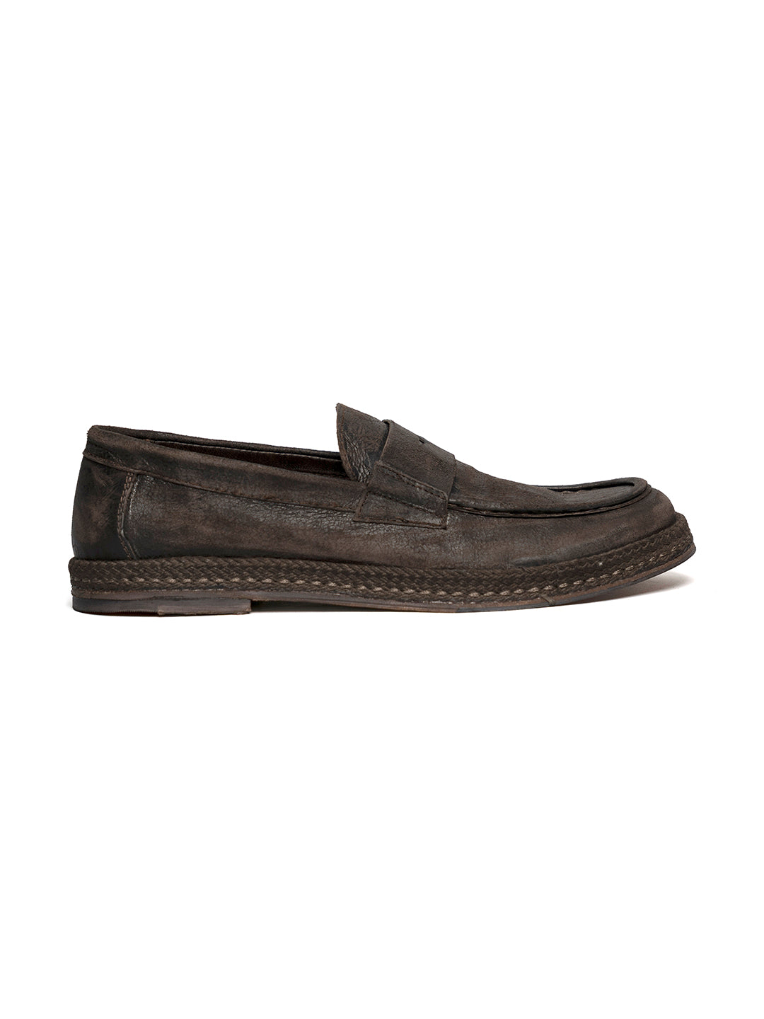 Wine-colored calfskin loafers 35773/28