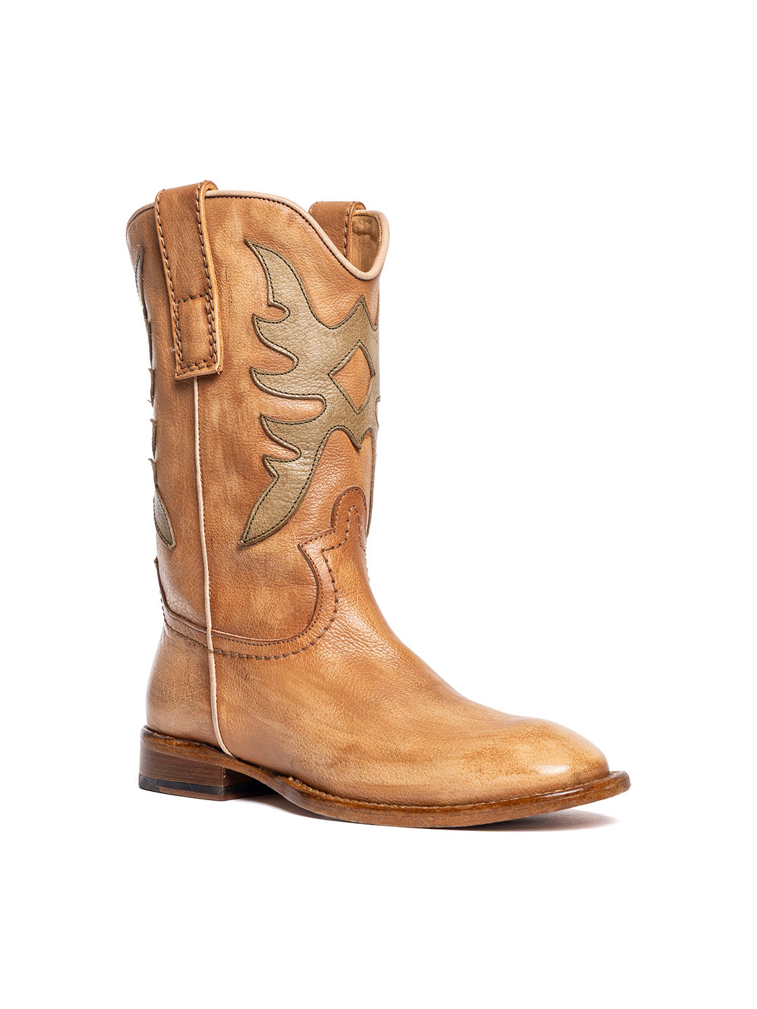 Stivali texani in bufalo sabbia Ategi 2