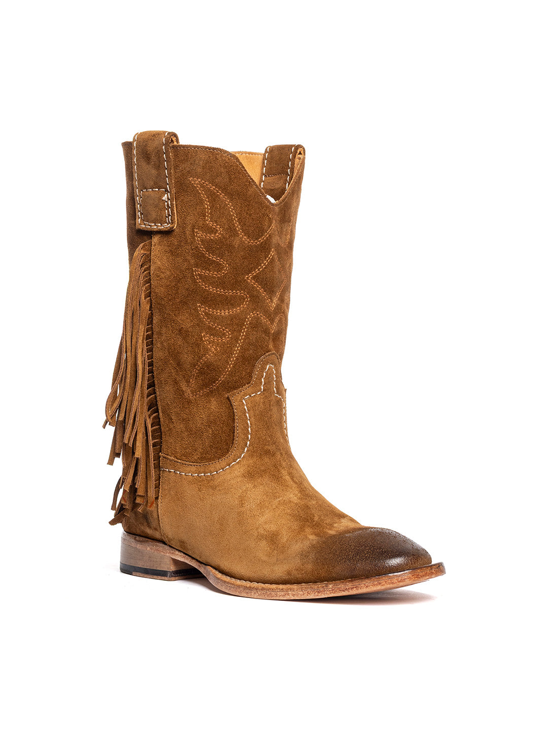 Stivali texani in vitello crosta terra Ategi 3