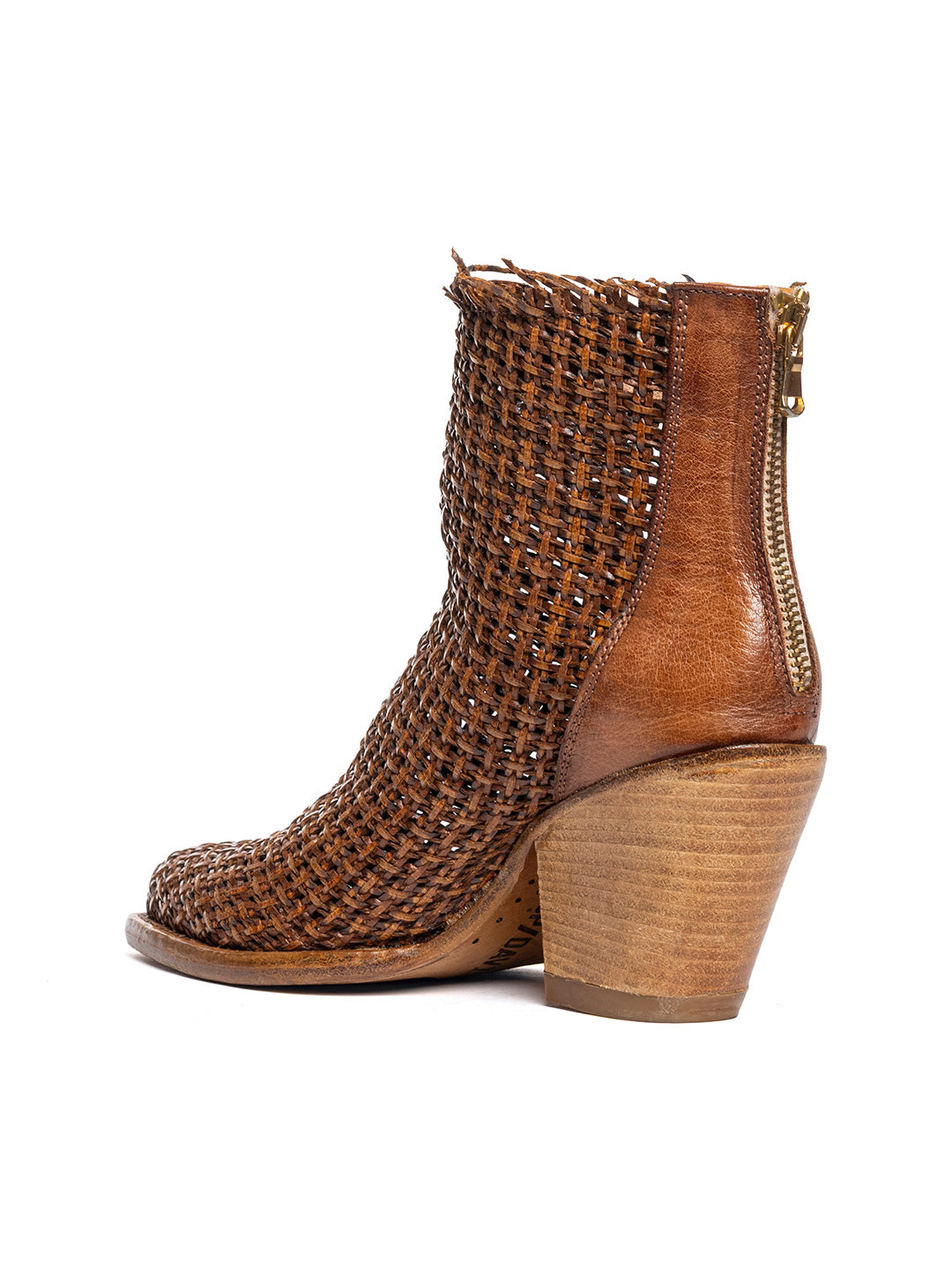 Stivaletti texani in bufalo e vitello Bosco 11