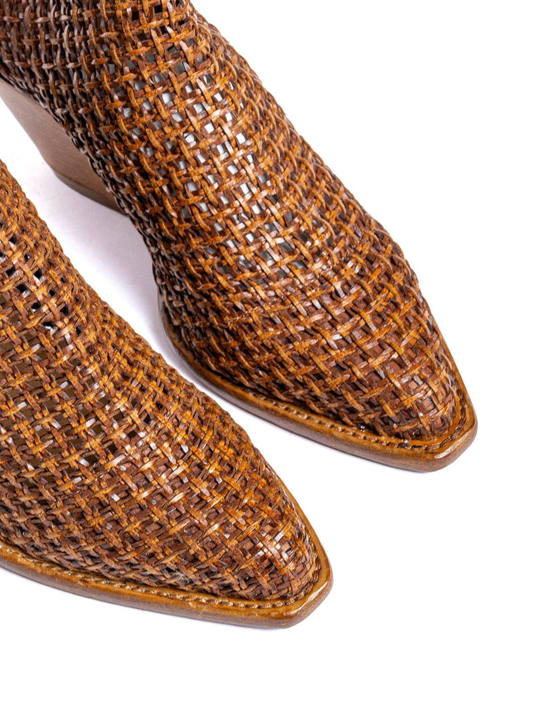 Stivaletti texani in bufalo e vitello Bosco 11