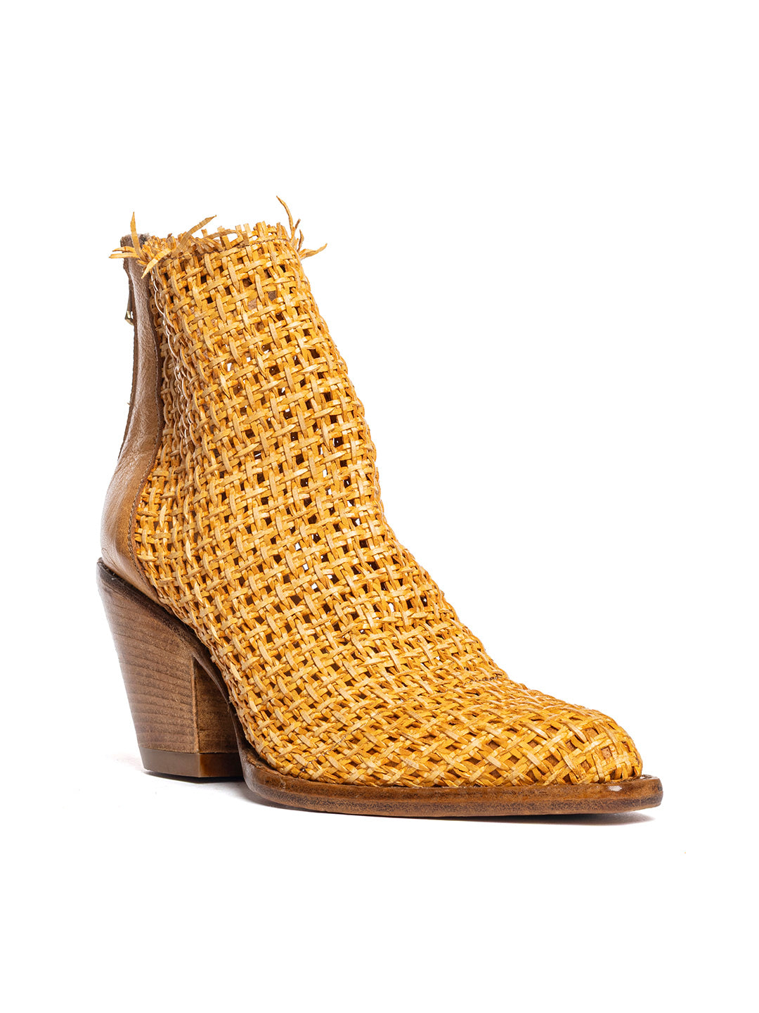 Stivaletti texani in bufalo e vitello Bosco 11