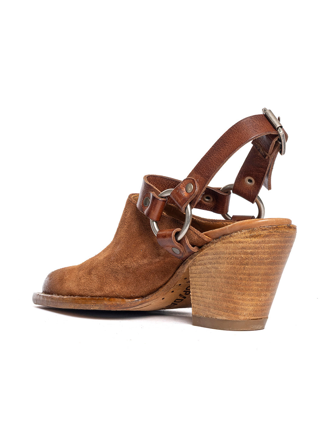 Calfskin clogs crust earth Bosco 14