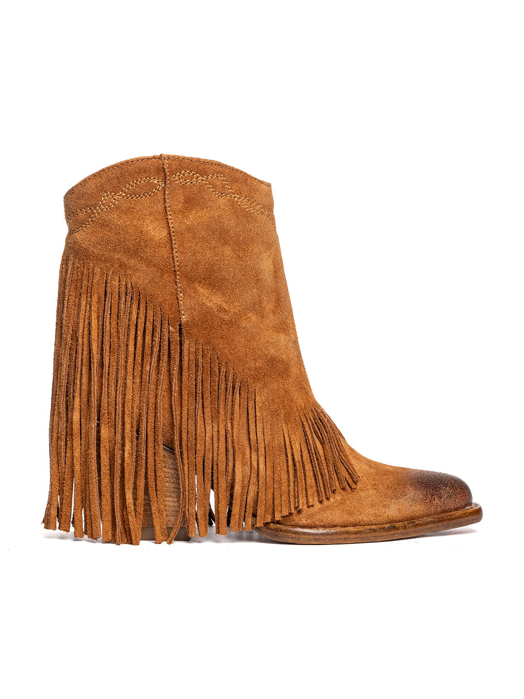 Stivaletti texani in vitello crosta Bosco 1