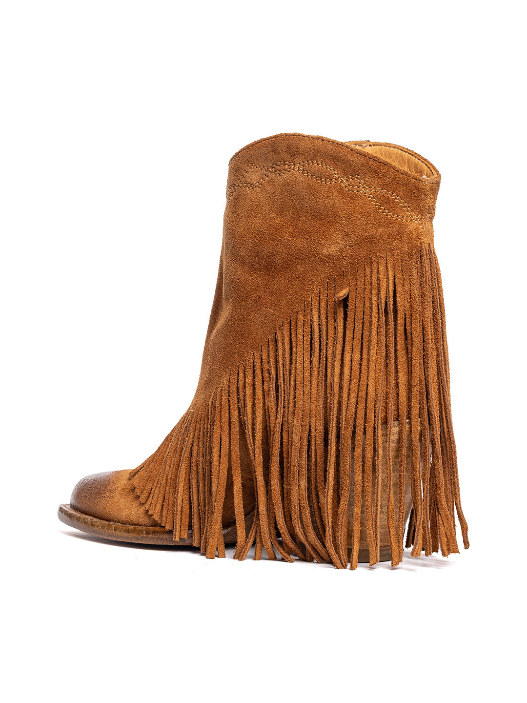 Stivaletti texani in vitello crosta Bosco 1